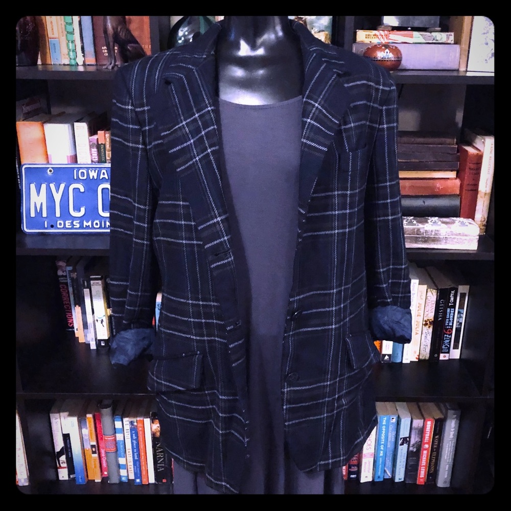 Vintage Corbin Blue Plaid Blazer